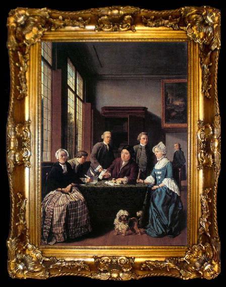 framed  HOREMANS, Jan Jozef II The Marriage Contract, ta009-2